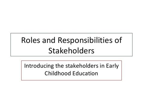 stakeholders in education|educational stakeholders powerpoint.